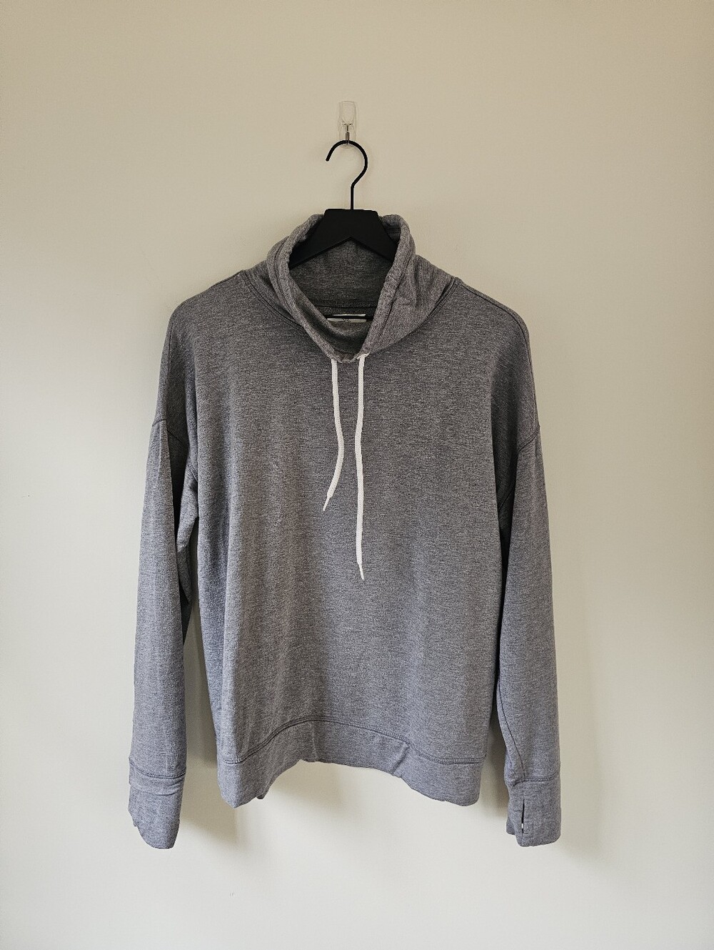 aerie Offline Heather Gray Cowl Neck Pullover Hoodie